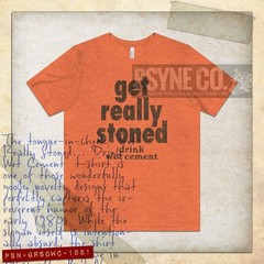 Get Really Stoned… Drink Wet Cement 1981 Vintage Men’s T-Shirt