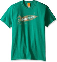 Nickelodeon Rocket Logo T-Shirt Men’s XL NEW Green 100% Cotton Retro 90s Tee