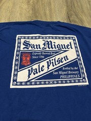 San Miguel Brewery, Double-Sided Graphic (BLUE) T-Shirt, Philippines (Pre-Owned)