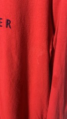Vintage Tommy Hilfiger Embroidered Red Long Sleeve T Sz Medium (1405)see Photo