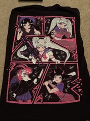 Stay Cold Apparel T-Shirt Sz Small Anime Goth Sailor Moon Armed Purple Pink