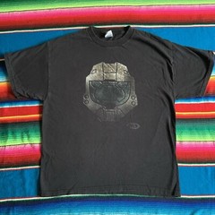 Vintage 207 Halo 3 Xbox 360 Master Chief T Shirt Black Size Large Microsoft
