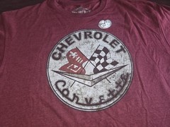 Corvette T Shirt Xl New -Newport Blue Soft Feel Built To Last