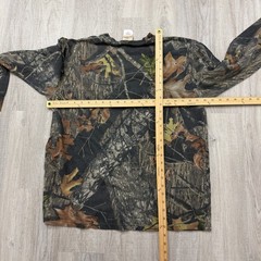 Vintage Mossy Oak Camo Shirt Mens Large Green Long Sleeve 90s Camouflage Hunting