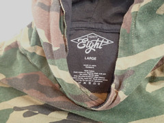 Eighty Eight Hoodie Men Size L California Republic Embroidered Camo No STRING