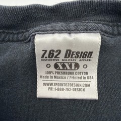 7.62 Design Distinctive Military Apparel 100% Cotton T-shirt Men 2XL.#47898