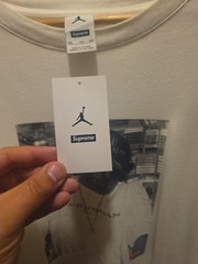 Supreme x Air Jordan Biggie Smalls Mens T Shirt White Sz XL Graphic Print