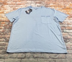Salt Life Shirt Adult M Blue Performance Fishing Boating Beach Outdoor Tee Mens