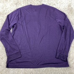 APT9 Premier Flex Henley Men’s XXL Purple Long Sleeve Casual