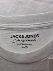 Jack & Jones Men’s Toonie Teamwork Short Sleeve T-Shirt,White, Small,MSRP $24.50