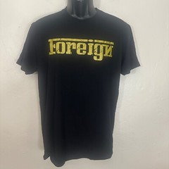 Foreign T Shirt Medium Gently worn Cotton blend no fabric tag 19″ armpits