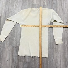Vintage JE Morgan Thermal Shirt Men’s XL White 80s Waffle Knit Base Layer