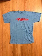 Vintage The Plimsouls Band T-Shirt Light Blue Red Graphic Logo Tee Size Large