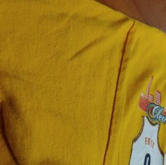 AAA Classic Graphic T-Shirt Mens S Cotton Short Sleeve Yellow Cleveland
