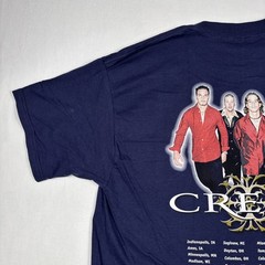 Vintage Creed Tour Shirt Men’s XL Blue Rock Band Tee Concert 90s Y2K Human Clay