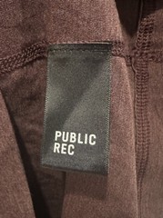 Public Rec Men’s Go-To-Crew T-Shirt V-Neck Maroon Cotton/Tencel/Spandex Sz M euc