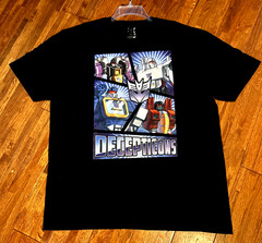 Transformers Decepticons T-Shirt Men’s XL Licensed by Hasbro Black Gildan 16-2