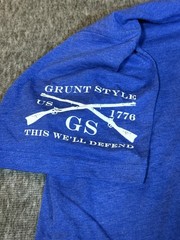 Brand New Grunt Style Men’s T Shirt Size XL Blue – Unapologetically American