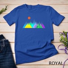 Geometric mountains and MTB gift T-Shirt Unisex T-shirt