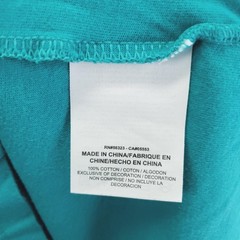 Nike T-Shirt Mens XL Teal Black Abstract Colorblock Embroidered Logo Crew Neck