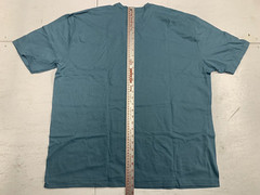 American Apparel Sustainable Collection Unisex Vneck Tshirt 100% cotton Teal 2XL