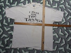 Vtg 1990 THE THANGS Wash DC Band T-SHIRT XL 80s/90s Roots Country Rock Music CD