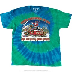 Happy Christmas T-Shirt Liquid Blue