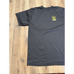 US Army Physical Fitness Uniform APFU T-Shirt Mens Medium Black Moisture Wicking