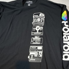 Polaroid OneStep Express Black Graphic Logo Long Sleeve Crew Neck T-Shirt XL