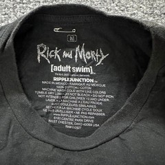 Rick and Morty T-Shirt Mens Size M Black Graphic Forever 100 Years Adult Swim