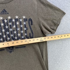 Adidas The Go To Tee Mens T Shirt Medium M Los Angeles Galaxy Graphic Gray