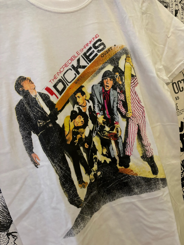 Hot THE DICKIES band white 100_ Cotton Full sizes T-shirt Unisex