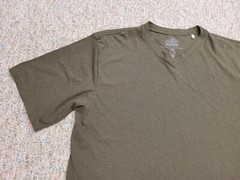 PrAna Shirt Mens 2XL Tall Green Performance Casual V Neck Short Sleeve