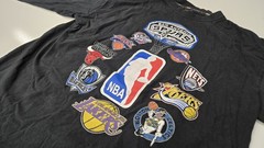 Vintage Nike 2003-04 NBA Basketball Logo Long Sleeve Shirt Bulls Lakers 2XL