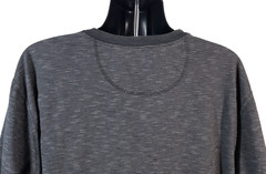 FOUNDRY Mens T Shirt SIZE 2XLT Gray Striped Long Sleeve Relaxed Fit Cotton