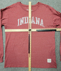 Retro Brand Mens Red T-Shirt Size L Indiana Casual Wear