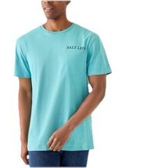 SALT LIFE Sea Green “DOUBLE HAULIN'” S/S – POCKET – T-SHIRT MEN’S XXLARGE NWT