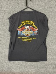 Vintage Harley Davidson 3D Emblem Tank Top Men’s XL Born Wild 84 Gardner 19.5×25