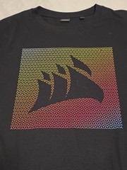 Stanley/Stella Rocker Organic Cotton Black Gradient Block Graphic Tshirt Medium