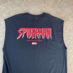 Spiderman T-Shirt Sz L Universal Studios Parks Marvel Graphic Tee Double Sided