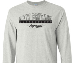 New Britain Connecticut State T-Shirt Long Sleeve Graphic Tee Unisex Apparel