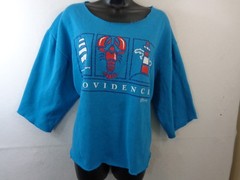 Vintage Providence Rhode Island T Shirt Women’s L Blue Paradies Collection