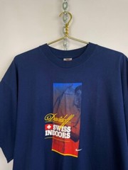 Nike Davidoff Swiss indoors tennis vintage 90s t-shirt blue XL