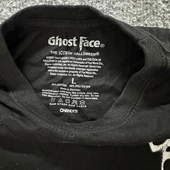 Ghost Face T-Shirt Mens Size L Black Slasher Racing Graphic Horror Movie Scream