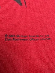 Vintage Bob Marley Zion Rootswear T-Shirt Mens Medium Red 2007 Rasta Reggae
