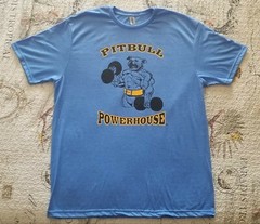 Pitbull Powerhouse Royal / Vintage Gold / Black Bodybuilding Muscle Gym T-Shirt