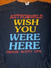 Travis Scott Astroworld Wish You Were Here Tour Long Sleeve T-Shirt