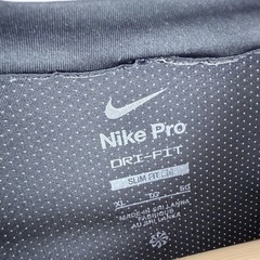 Nike PRO Athletic Long Sleeve Shirt Mens XL Slim Fit Black Stretch DRI-FIT