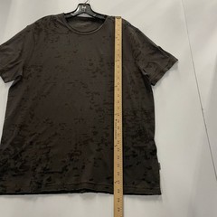 JOHN VARVATOS Eden Burnout Crew Shirt Men’s Size L Carbon Gray