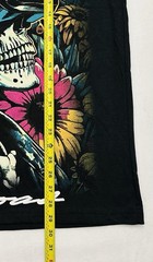 RGSTR Digital Overload Skeleton Flower Big Graphic Print Mens Medium Shirt NWOT